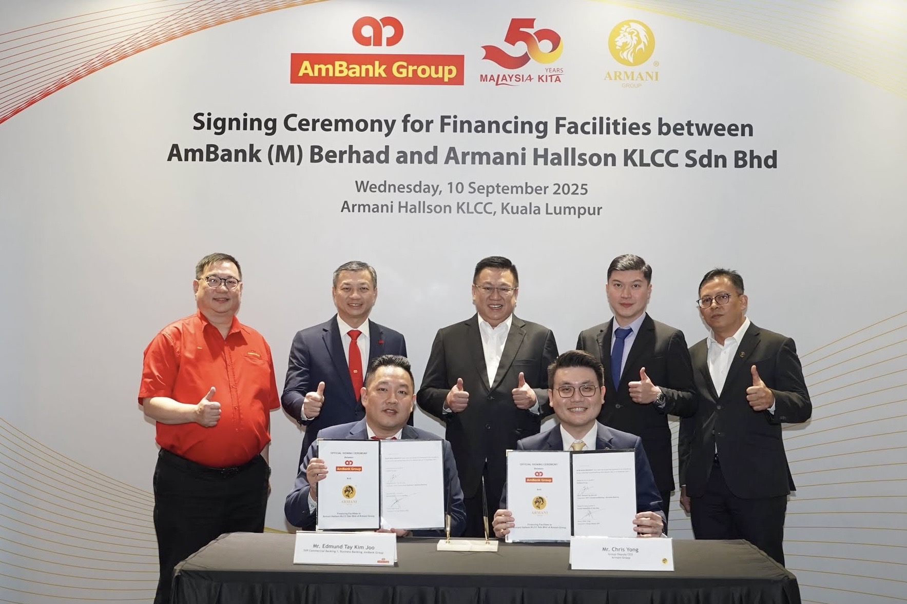 Armani Group Signing 12 Sept 2025