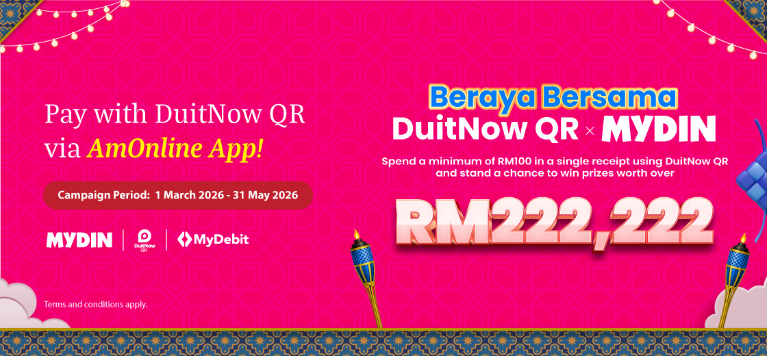 BERAYA BERSAMA DUITNOW QR x MYDIN