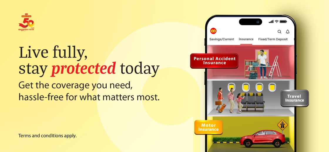Insurance via AmOnline App Banner