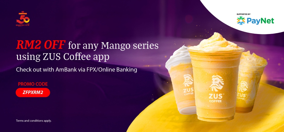 ZUS Coffee Mango Series Page Banner